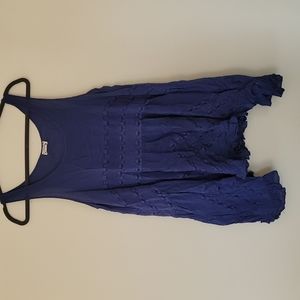 SOLD!!!* Free People - Cornflower Blue Voile Trapeze Slip Sz. L
